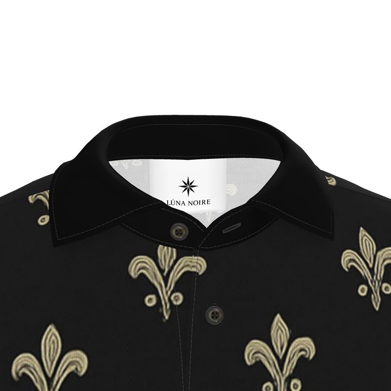 Lüna Noire Polo "Eclipse Fleur"
