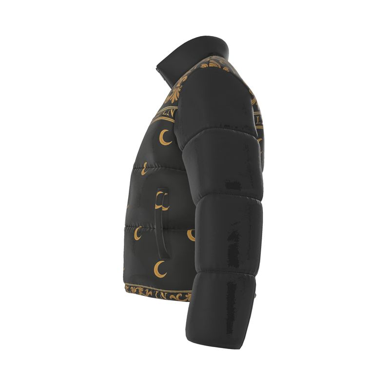 Lüna Noire — Golden Eclipse Luxe Puffer