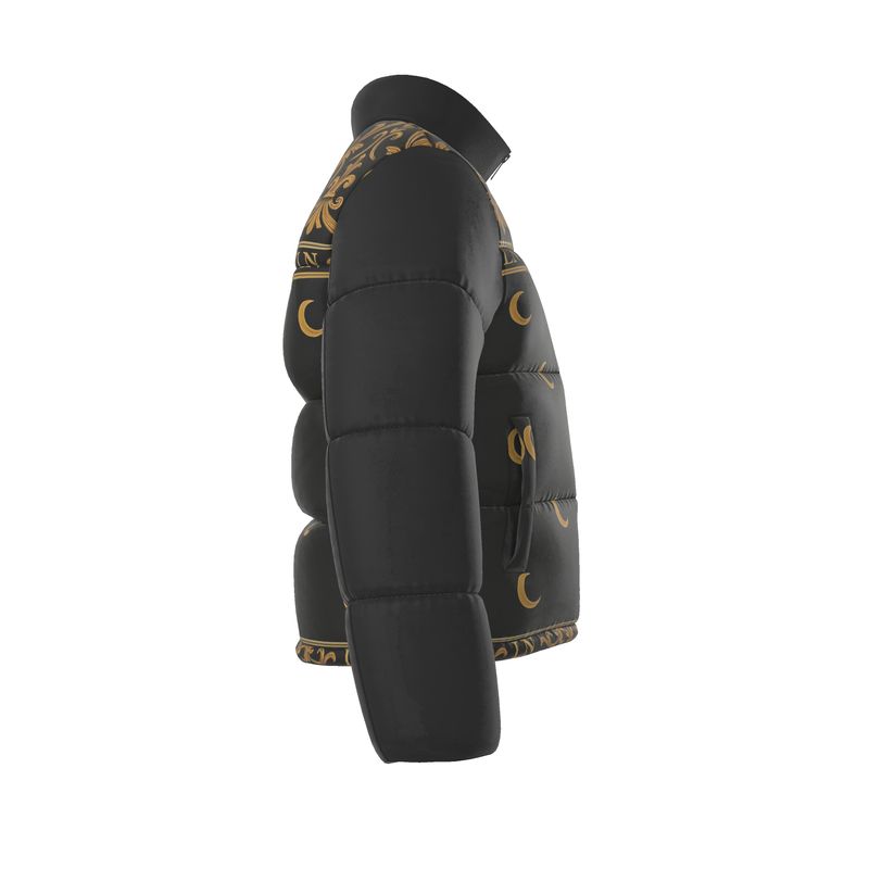 Lüna Noire — Golden Eclipse Luxe Puffer