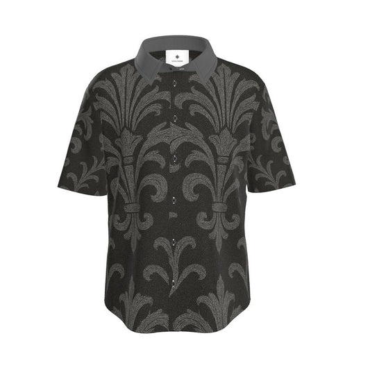 Lüna Noire — Black Monarch Linen Shirt