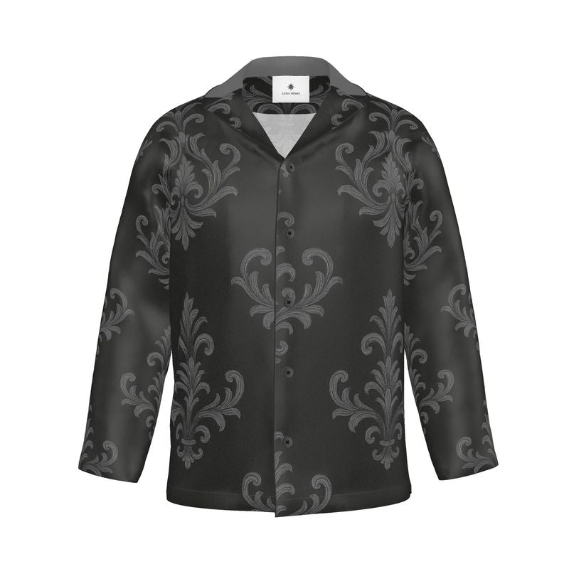 Lüna Noire — Noir Baroque Pyjama Shirt