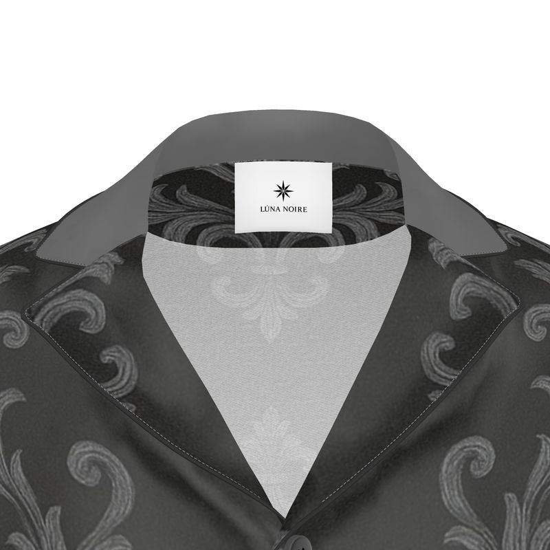 Lüna Noire — Noir Baroque Pyjama Shirt