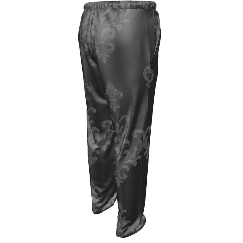 Lüna Noire — Noir Baroque Lounge Trousers