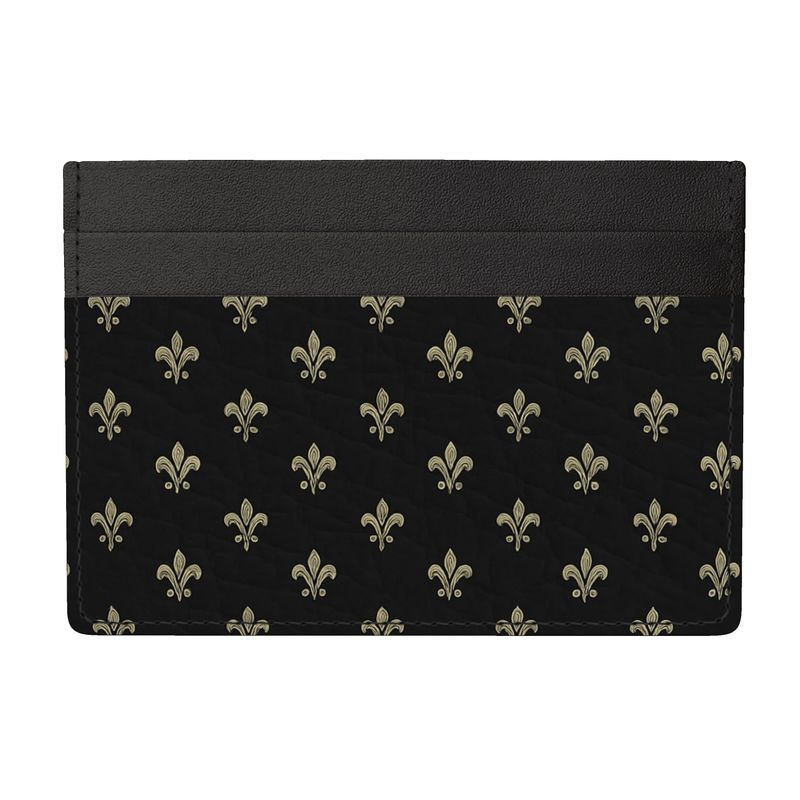 Lüna Noire Cardholder "Fleur Royale"