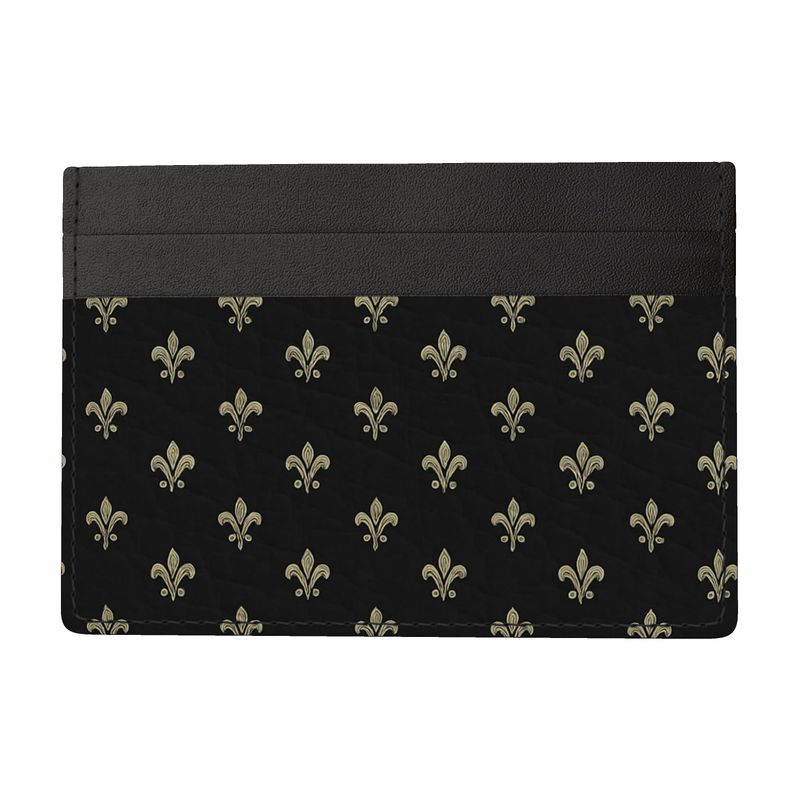 Lüna Noire Cardholder "Fleur Royale"