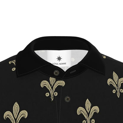 Lüna Noire Polo "Eclipse Fleur"